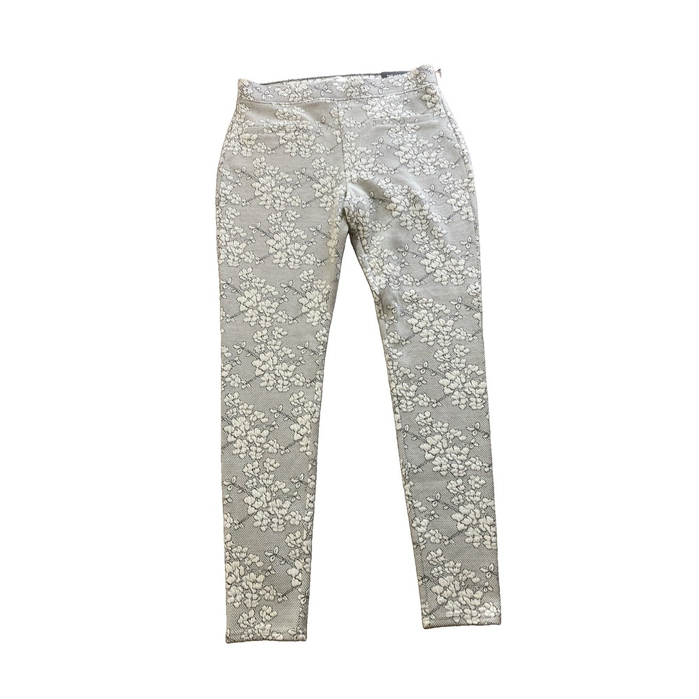 Abercrombie & fitch The A&F high rise legging Sz M New White Black Floral